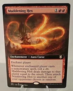 Maddening Hex (Extended Art) MTG Commander: Adventures in the Forgotten Realms - Image 1