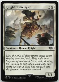 Knight of the Keep 291 Common The Lord of the Rings NM MTG - Image 1