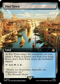 MTG Foil - Port Town (Extended Art) - 507 / NM / English - Image 1