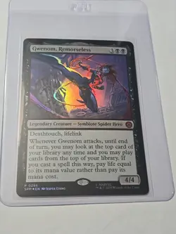 MTG Gwenom Remorseless 0286 Promo Marvel Spider-Man Foil Gift Box Exclusive - Image 1