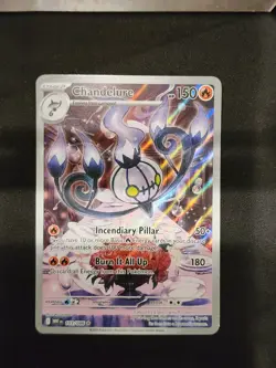 Pokemon TCG Chandelure 103/086 Sv: White Flare Holo Card - Image 1