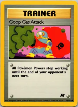 Goop Gas Attack 78/82 Team Rocket Pokemon TCG LP / NM - Image 1