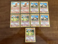 Pokemon TCG Charmander & Blaine's Charmander Lot 9 Cards English - Image 1