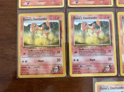 Pokemon TCG Charmander & Blaine's Charmander Lot 9 Cards English - Image 4