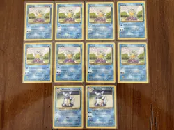 Pokemon TCG Squirtle & Wartortle Lot 10 Cards 63/102 42/102 English - Image 1