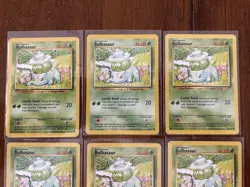 Pokemon TCG Base Set Bulbasaur & Ivysaur Lot 10 Cards 44/102 30/102 1999 English - Image 2