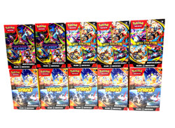 Pokemon TCG Booster Bundle Lot (10) Surging Sparks + Mega Evolution + Phantasmal - Image 1