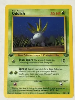 Oddish Jungle Series Pokemon TCG 1st Edition 1999 58/64 Never Played - Image 1