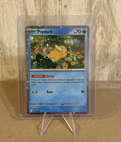 Psyduck Cosmos Holo SWIRL! Mega Evolution Black Star Promo 007 Pokemon TCG - Image 1