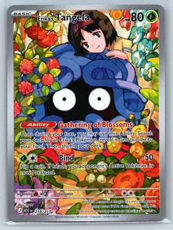 ERIKA'S TANGELA 218/217 ILLUSTRATION RARE ME: ASCENDED HEROES POKEMON HOLO NM - Image 1
