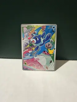 Pokemon Popplio ME Promo Full Art Holo 045 Basic HP 70 Water Pokemon TCG - Image 1