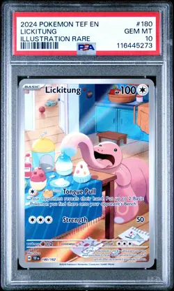 2024 Pokemon Temporal Forces Lickitung PSA 10 #180 - Image 1