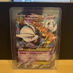 M Mewtwo EX 63/162 Holo Rare EX Pokemon TCG BREAKthrough NM/VLP - Image 1