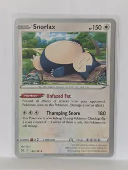 NM - Snorlax 143/196 - World Championship 2023 - Lost Origin - Pokemon TCG #2 - Image 1