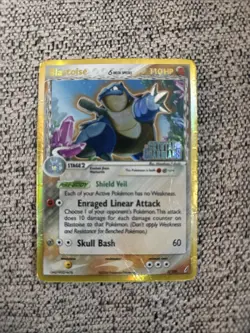 Pokemon Blastoise Gold Boarder Crystal Guardians Stamp 2/100 - Image 1