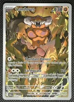 Pokemon TCG Landorus Illustration Rare IR HOLO 131/086 Black Bolt EN Near Mint - Image 1