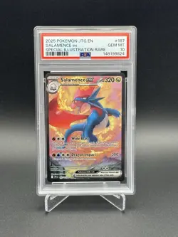 Pokemon Salamence ex 187/159 Journey Together Special Illustration Rare PSA 10 - Image 1