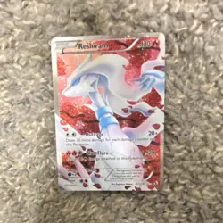 Pokemon TCG Reshiram Full Art Rare Holo RC22/RC25 Legendary Treasures - Image 1