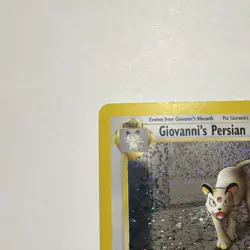 Pokemon Giovanni's Persian 8/132 Gym Challenge Holo Rare Unlimited 60 HP - Image 2