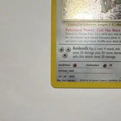 Pokemon Giovanni's Persian 8/132 Gym Challenge Holo Rare Unlimited 60 HP - Image 4