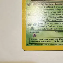 Pokemon Dark Weezing 14/82 Team Rocket 1st Edition Holo Rare 60 HP - Image 4