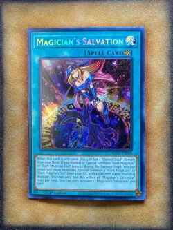 Yugioh Magician's Salvation RA01-EN068 Secret Rare 1st Ed NM - Image 1