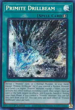 Yugioh - Primite Drillbeam (Secret Rare) (1st Edition) - MP25-EN115 (P) - Image 1