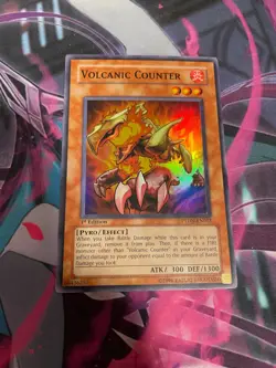YUGIOH - VOLCANIC COUNTER - SUPER RARE - PTDN - 1ST ED - NM - Image 1