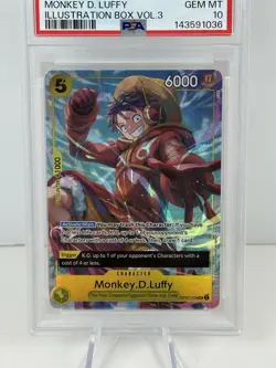 2025 ONE PIECE MONKEY D. LUFFY PSA 10 PROMOS ILLUSTRATION BOX VOL.3 #109 - Image 2