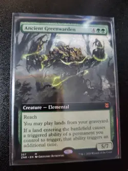 Greenwarden Ancient Zendikar Rising Card Extended Art, Regular NM Magic MtG - Image 1