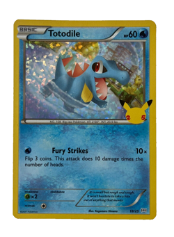 Totodile 18/25 Holo Pokemon TCG McDonald's 25th Anniversary Promo Card 2021 - Image 1