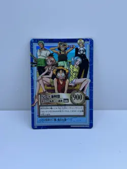 Straw Hat Crew S82 Holo Hyper Battle Carddass One Piece Card Game Bandai JP NM - Image 1