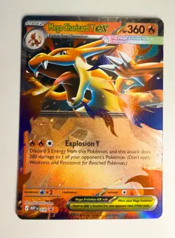 Pokemon Mega Charizard Y EX 030 MEP Ultra Rare Holo HP 360/Attack 280 Card - Image 1