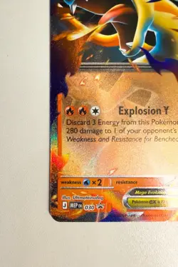Pokemon Mega Charizard Y EX 030 MEP Ultra Rare Holo HP 360/Attack 280 Card - Image 3