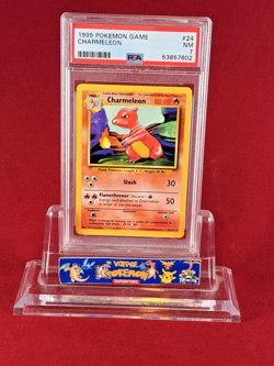 1999 Pokemon Base CHARMELEON Card #24/102 PSA 7 - Image 1