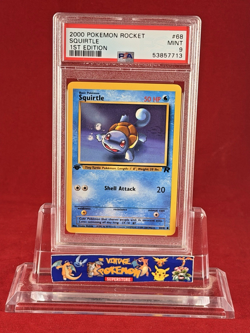 2000 POKEMON 1st Edition Team Rocket SQUIRTLE Card #68 PSA 9 - Image 1