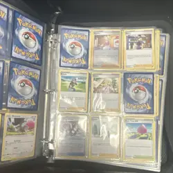 Pokemon TCG Binder Lot Solrock Hippopotas Pupitar Vibrava Skwovet Mixed Cards - Image 3