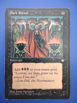 MTG Ice Age Dark Ritual X4 Magic The Gathering Cards 1995 - Image 3