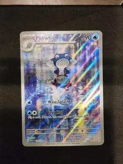 Pokemon TCG Poliwhirl Full Art 176/165 151 Card NM/M Condition - Image 1