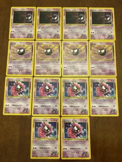 Pokemon TCG Gastly & Sabrina's Gastly Lot 14 Cards - Image 1