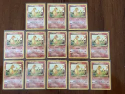 Pokemon TCG Charmander Base Set & Base Set 2 Lot 13 Cards 1999 English - Image 1