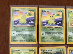 Pokemon TCG Neo Genesis Chikorita Bayleaf Lot 8 Cards Nintendo English - Image 2