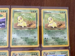 Pokemon TCG Neo Genesis Chikorita Bayleaf Lot 8 Cards Nintendo English - Image 3