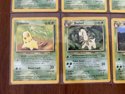 Pokemon TCG Neo Genesis Chikorita Bayleaf Lot 8 Cards Nintendo English - Image 4