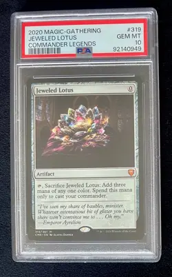 JEWELED LOTUS Magic the Gathering MTG Commander Legends 319/361 PSA 10 GEM MT - Image 1