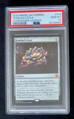 JEWELED LOTUS Magic the Gathering MTG Commander Legends 319/361 PSA 10 GEM MT - Image 2