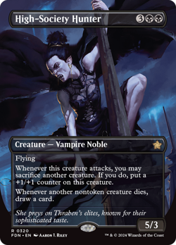High-Society Hunter (Borderless) [Foundations] Magic MTG - Image 1