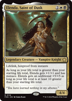 Elenda, Saint of Dusk [Foundations] Magic MTG - Image 1