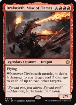 Drakuseth, Maw of Flames [Foundations] Magic MTG - Image 1