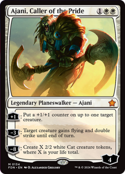 Ajani, Caller of the Pride [Foundations] Magic MTG - Image 1